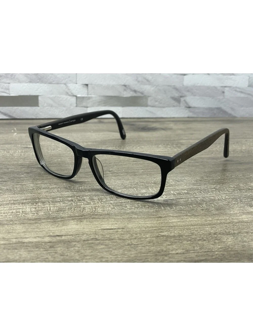 Scott Harris Eyeglasses SH273 C3 53[]16-140 Full Rim Black Brown Wood Frames